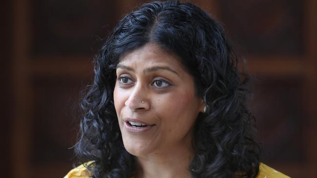 Victorian Greens leader Samantha Ratnam says the party will prioritise progressive politicians above conservative minors. Picture: David Crosling