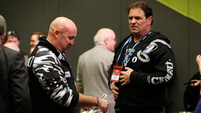 Victorian construction union boss John Setka and his deputy Shaun Reardon at this year’s ALP National Conference. Picture: Mark Stewart