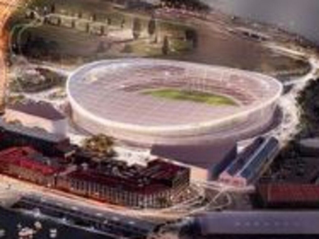 The planned Macquarie point stadium.