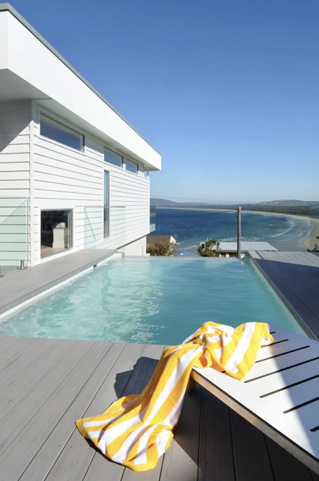 It's a tough choice between the pool or beach. Picture: Airbnb