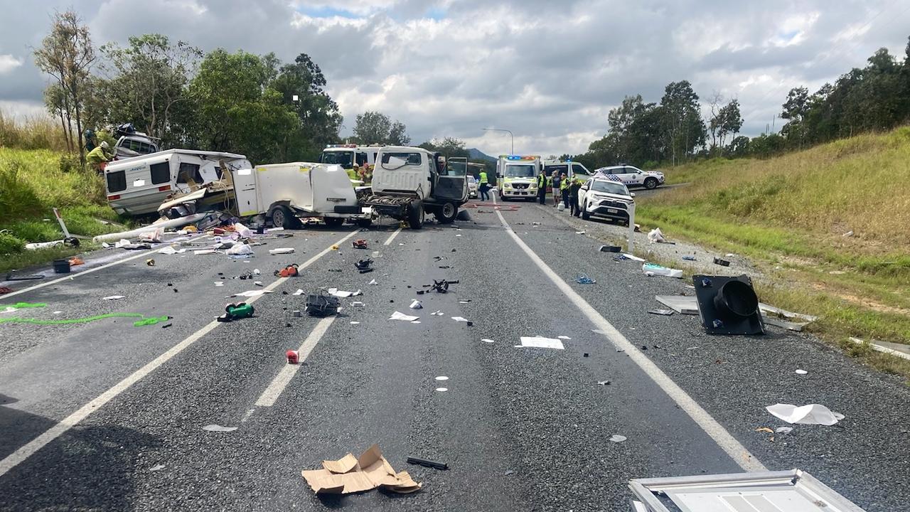 RACQ CQ Rescue attended the crash at Hampden on the Bruce Highway but was not required to transport anyone to hospital. Picture: Contributed