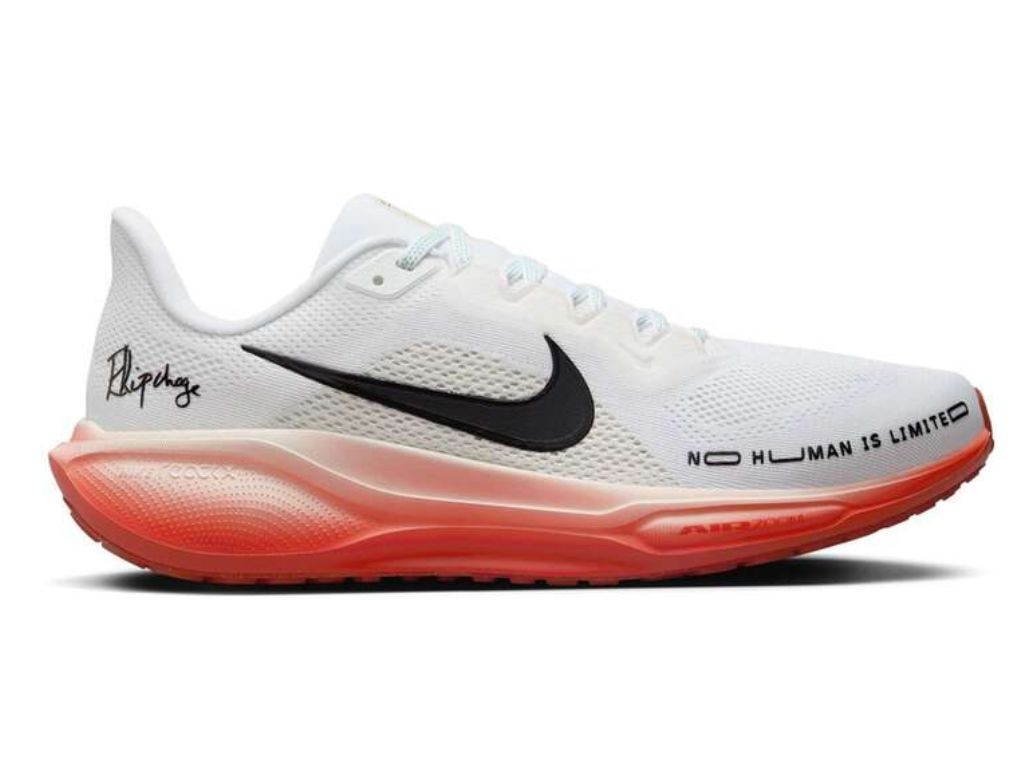 Luke’s latest obsession are these Kipchoge limited edition Nike Pegasus. Picture: Rebel