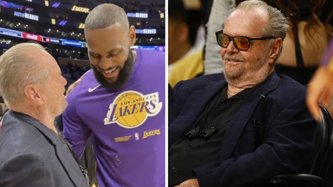 LeBron James welcomed Lakers season ticket holder Jack Nicholson