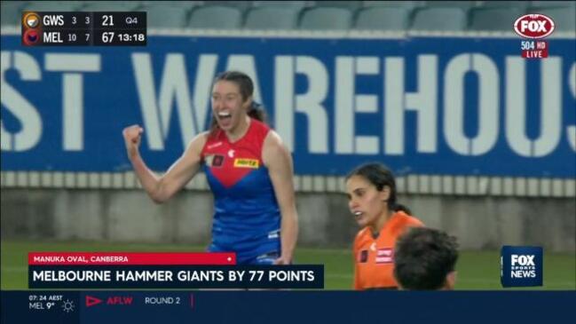 Demons reach third highest AFLW score