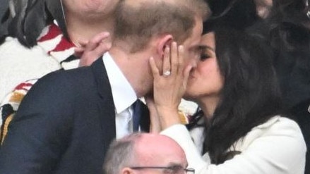 The couple were seen kissing during the ceremony. Picture: Samir Hussein/Samir Hussein/WireImage