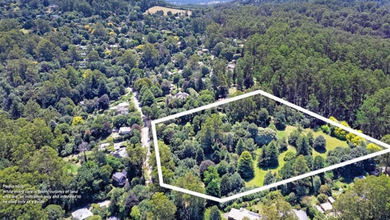 An aerial shot of the property.