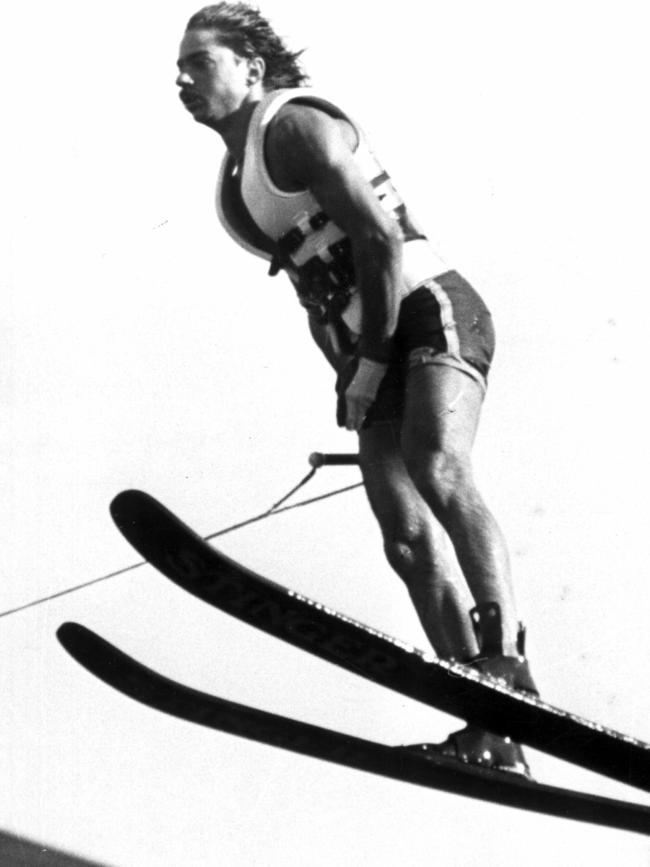 Glenn Thurlow became the first water-skier to jump more than 200 feet in 1983