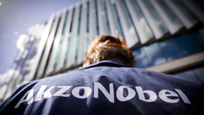 Akzo Nobel is the world's leading paint maker and operates a number of industrial sites across the globe. Picture: Robin Van Lonkhuijsen