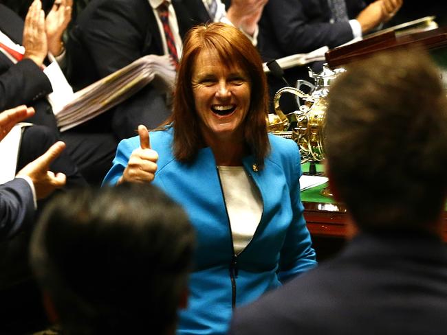 Ms Tesch after being sworn into State Parliament as the new member for Gosford. Picture: John Appleyard