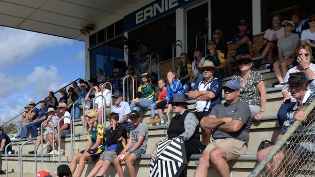 Visitors to Bundaberg enjoying the Confraternity Carnival matches on 2019.