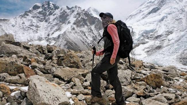 Alyssa Azar loves climbing mountains and runs a business with her father Glenn. Picture: Russell Shakespeare