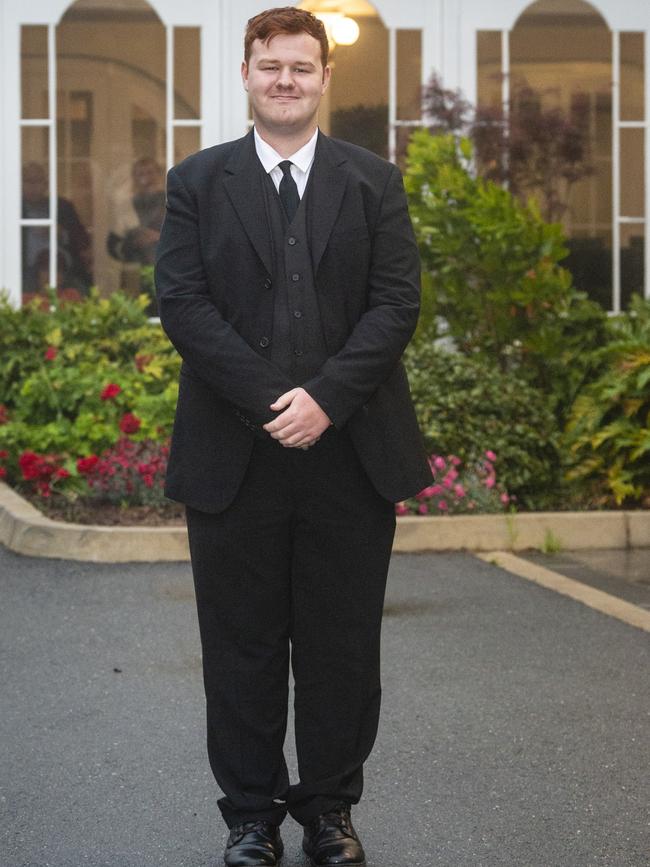 Kobe Farrell at the Toowoomba Flexi School formal at Burke and Wills Hotel, Thursday, October 20, 2022. Picture: Kevin Farmer