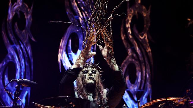 Drummer Joey Jordison of heavy metal band Slipknot had died aged 46. Picture: Lisa Maree Williams/Getty Images