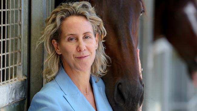 VRC Chief Kylie Rogers at Flemington stables. Picture: Jason Edwards