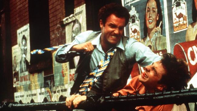 James Caan as Sonny Corleone in The Godfather, in an iconic scene with Gianni Russo. Picture: Supplied