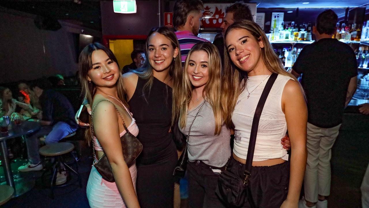 Rachel Wardle, Bianca Goltman, Sienna Marais, Olivia Goltman at Cocktails. Picture: Kitt O’Halloran