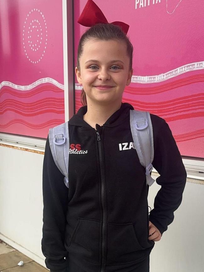 Sass Athletics cheerleader Izaya Sandford, 10. Picture: Supplied