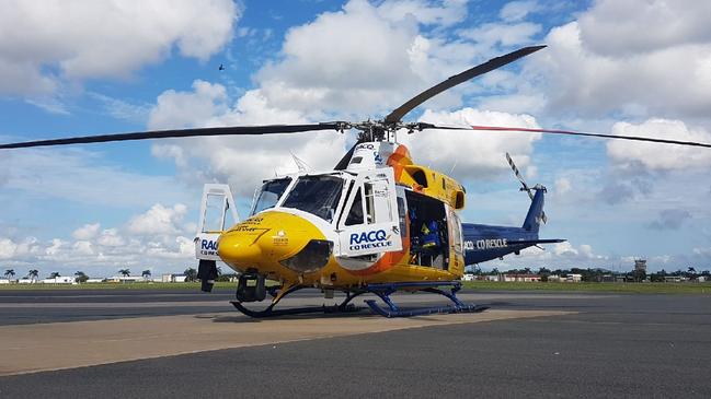 RACQ CQ Bell 412 rescue helicopter. Picture: RACQ CQ Rescue