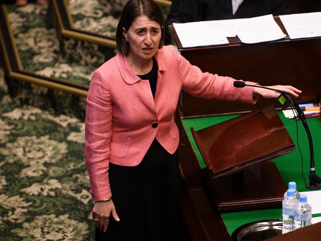 Gladys Berejiklian speaks during Question Time. Picture: AAP / Dan Himbrechts pool via NCA NewsWire