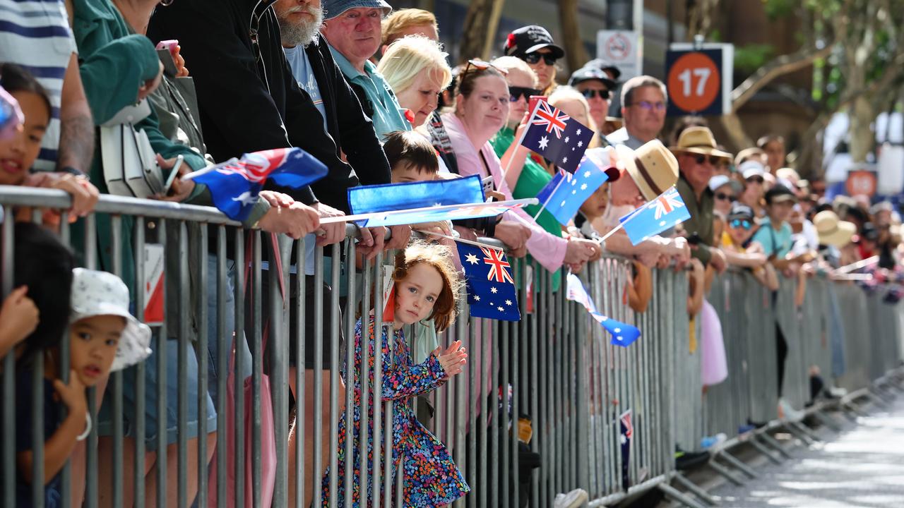 Thousands of people attended the Anzac Day Parade in Brisbane. Picture: NCA NewsWire/Tertius Pickard