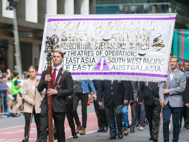 Brisbane 2023 Anzac Day parade. Picture: NCA NewsWire / Glenn Campbell
