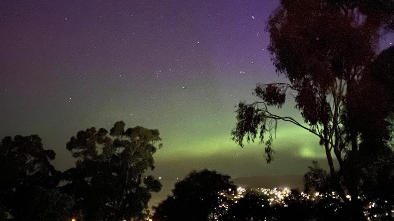 Aurora at Blackmans Bay. Picture: Philip Young.