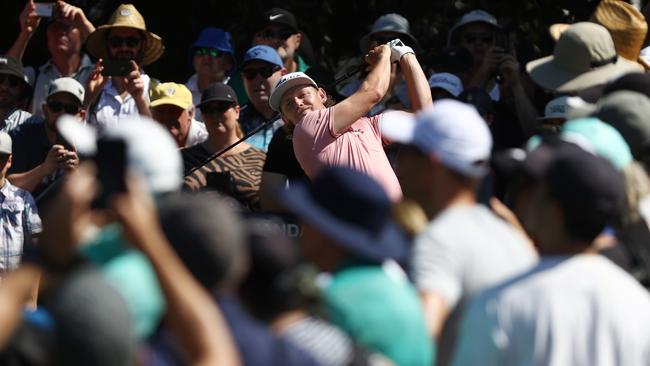 Cameron Smith among the masses at Victoria Golf Club Picture by Michael Klein