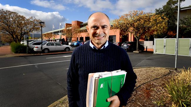 Former Tea Tree Gully councillor Paul Barbaro in 2018. (AAP Image/Sam Wundke).