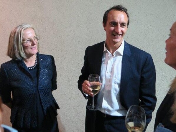 Lucy Turnbull with former Australian Ambassador to Israel Dave Sharma.