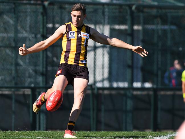 Liam Mackie in a game for Box Hill Hawks. Picture: James Ross