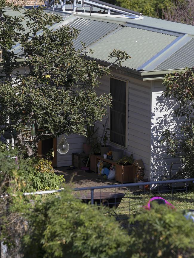 The granny flat at the back of the home in Wollongong Ms Ludwig lived with her daughter. Picture: Justin Lloyd.