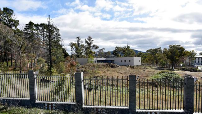 The Canberra site that had been earmarked for the new Russian embassy. Australia blocked Russia from keeping the site, in the shadow of Parliament House, after intelligence officials warned it posed a security threat. (Photo by Yoann CAMBEFORT / AFP)