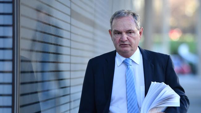 Former Ipswich mayor Paul Pisasale is in the witness box once again. Picture: AAP Image/Darren England