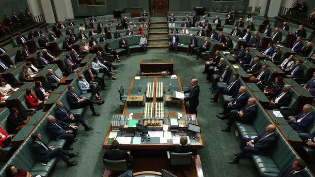 The House of Representatives in Parliament House in Canberra. Picture: Gary Ramage