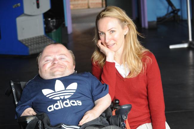 Actor Lisa McCune with Quentin Kenihan.