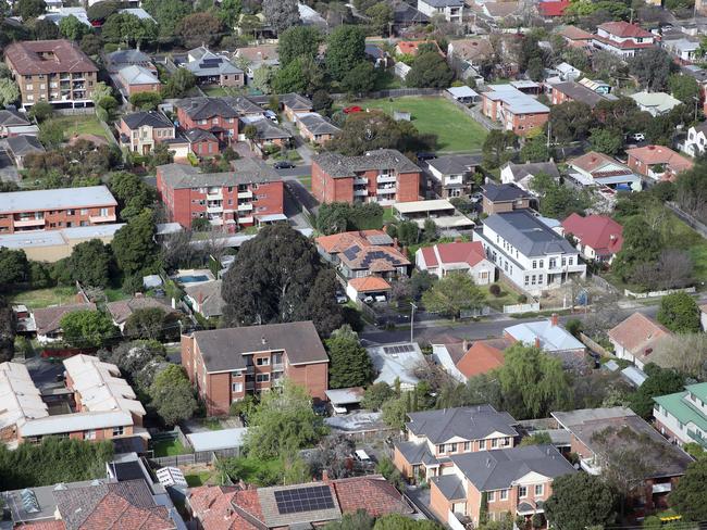 MELBOURNE, AUSTRALIA - NewsWire Photos, SEPTEMBER 21, 2023. Victorian Premier, Daniel Andrews, holds a press conference in Box Hill where he talked on fast tracking homes and housing developments.Generic view of houses in Box Hill.  Picture: NCA NewsWire / David Crosling