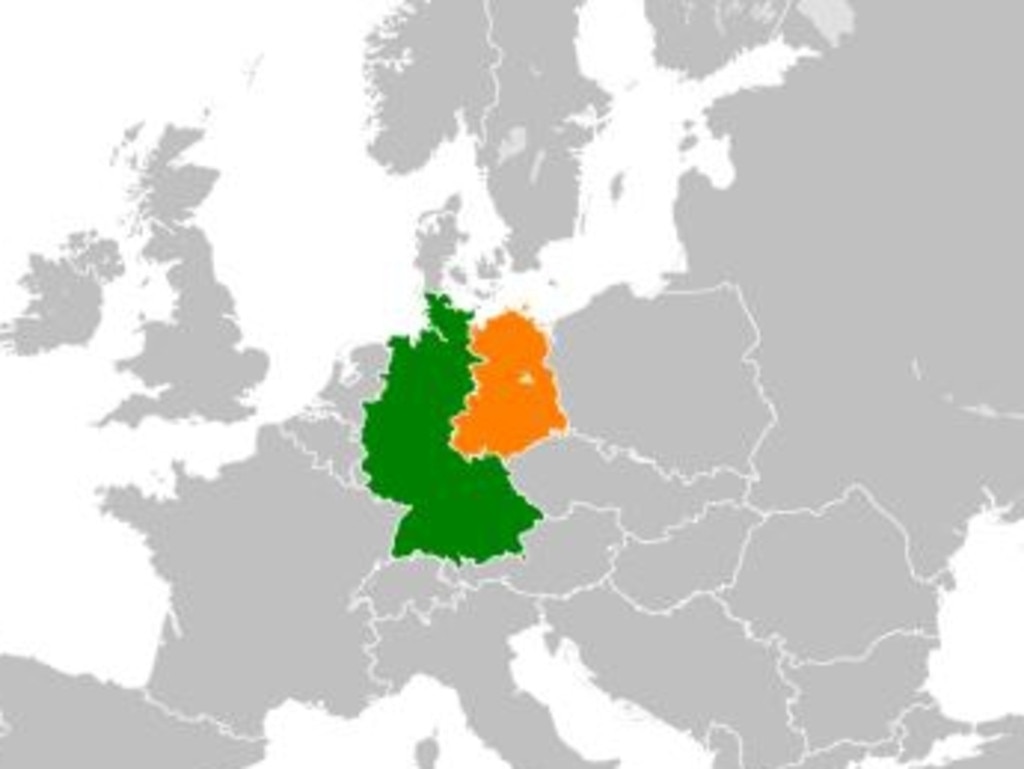 The former East and West Germany. Picture: Wikimedia Commons.