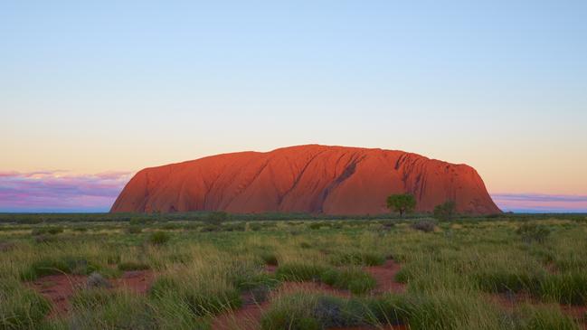 The sun setting at Uluru in the heart of the Australian Outback. Picture: istock