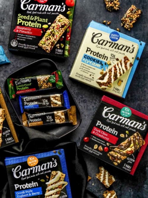 Carman’s nut bars are also a healthy choice. Picture: Carman’s Kitchen/Facebook