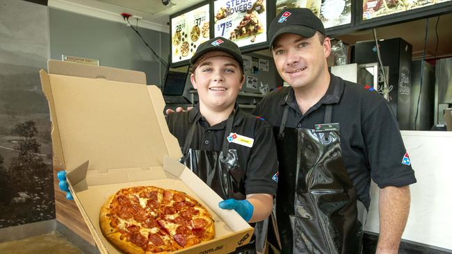 The expansion of Domino’s has allowed pizza to be delivered faster. Picture: Richard Walker/AAP