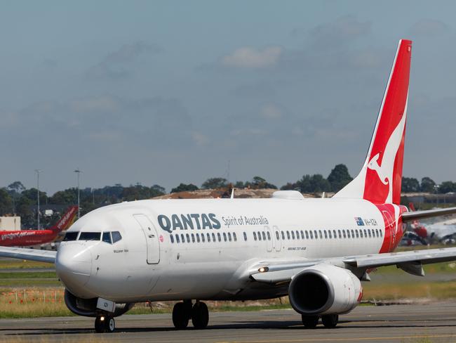 SYDNEY, AUSTRALIA - NewsWire Photos FEBRUARY 22, 2024: Generic photos of QANTAS planes at Sydney Airport today Picture: NCA NewsWire / David Swift