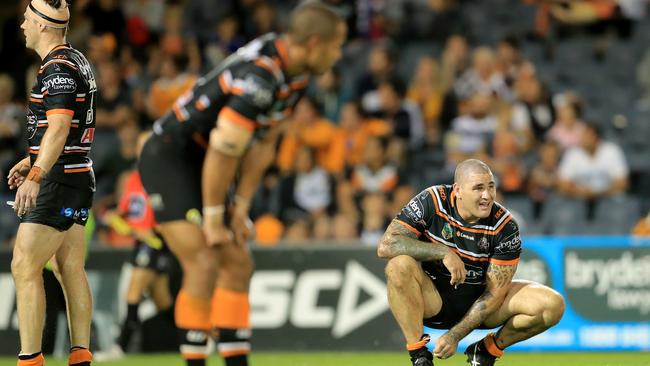 The Tigers were fuming after the call. (Mark Evans/Getty Images)