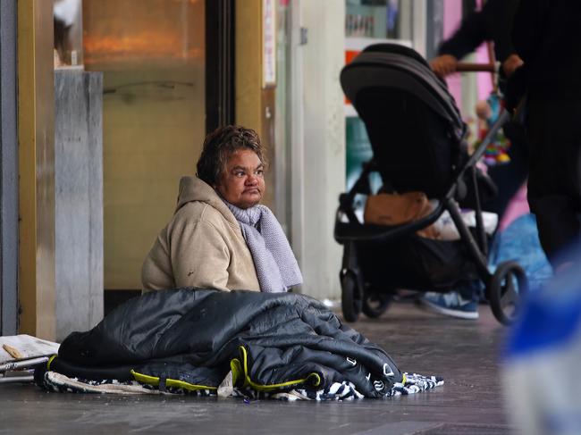 MELBOURNE, AUSTRALIA - NewsWire Photos SEPTEMBER 4, 2022.Homeless people are seen around Melbourne CBDPicture: NCA NewsWire / Luis Enrique Ascui