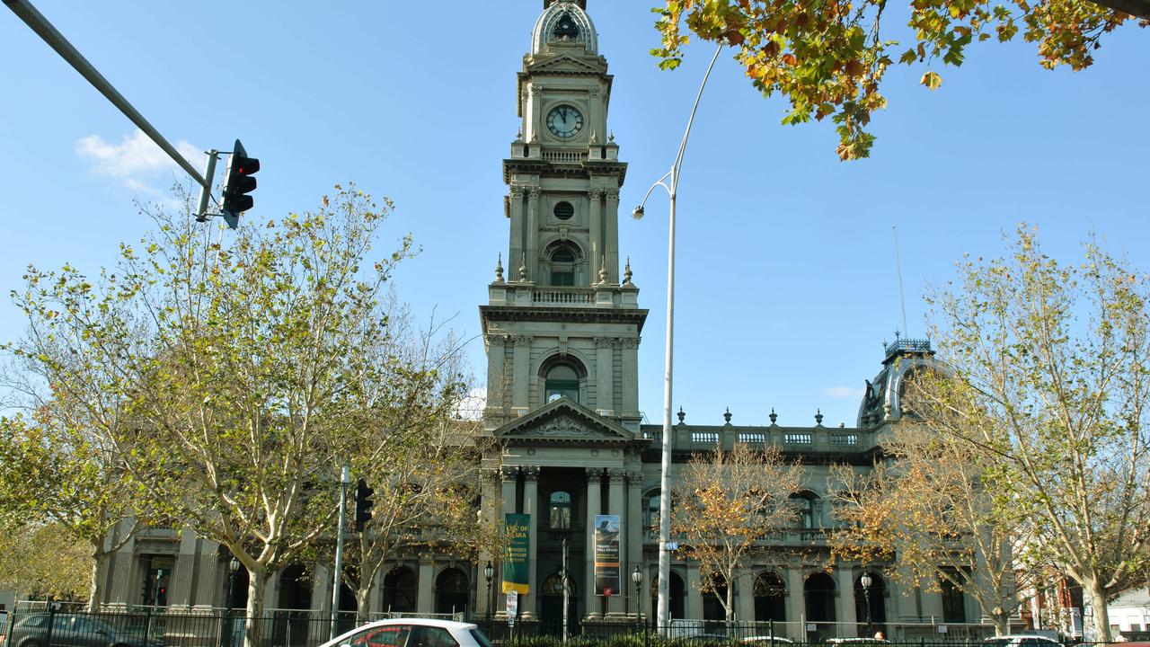 The flags would fly above Yarra Council’s Richmond, Collingwood and Fitzroy halls. Picture: Kris Reichl