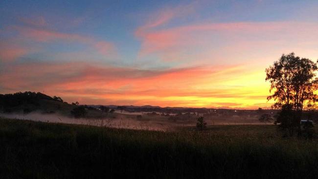 Winter sunrise near Jones Hill. Picture: Frances Klein