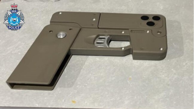 Ballistics experts are testing whether the ‘phone gun’ can function as a firearm. Picture: WA Police