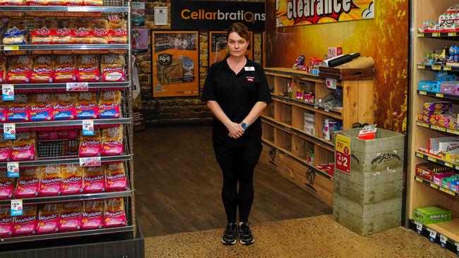 Zuccoli IGA owner Shelly Lay says the cap on alcohol sales at groceries is unfairly targeting small business. Picture Pema Tamang Pakhrin