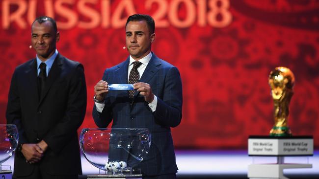 Fabio Cannavaro draws Australia for Group C.