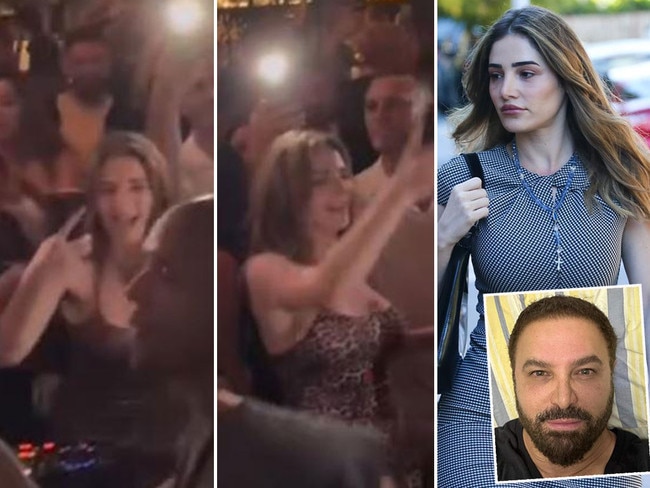 Sydney property heiress Ashlyn Nassif partied without an apparent care in the world over the Australia Day weekend. The daiugfhter of fugitive property developer Jean Nassif is accused of playing a role in an alleged massive bank fraud. Pictures: Supplied