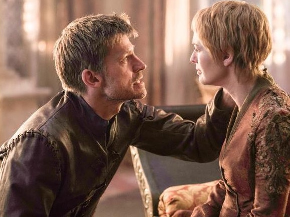 Jaime Lannister and his vengeful sister and lover, Cersei. Picture: HBO via Foxtel